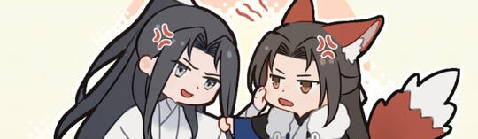 Official art of Feng Xiao and Cui Buqu from Wushuang manhua